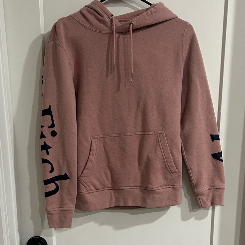 Abercrombie & Fitch Pink Fleece Hoodie
